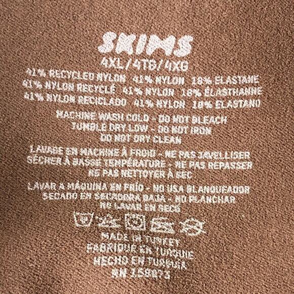 SKIMS Seamless Sculpt Thong Bodysuit Stretch Shapewear Cocoa Brown 4XL NWOT - Picture 6 of 7